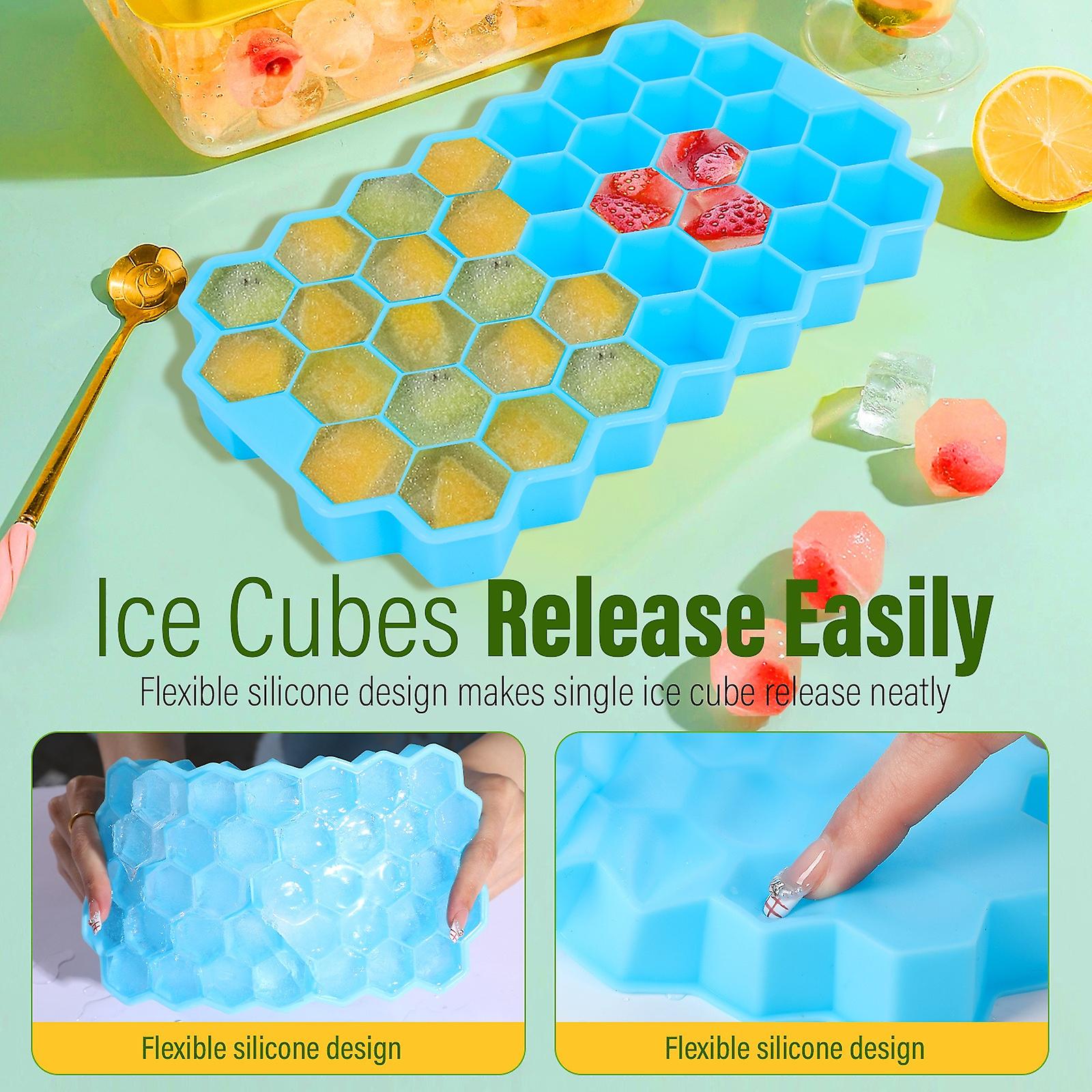 Ice Cube Maker  Reusable Ice Trays Silicone Mold  Food Grade Ice Maker