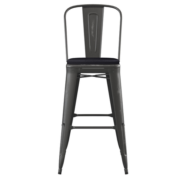 All-Weather Bar Height Stool with Poly Resin Seat