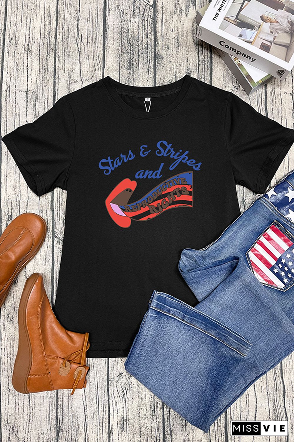 Stars Stripes And Reproductive Rights Graphic Tee Wholesale