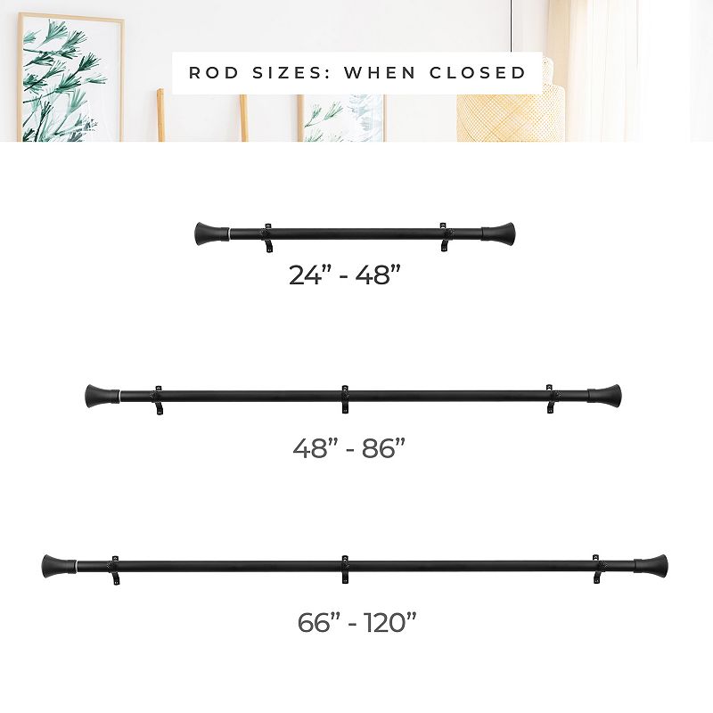 Chicology Modern End Cap Curtain Rod