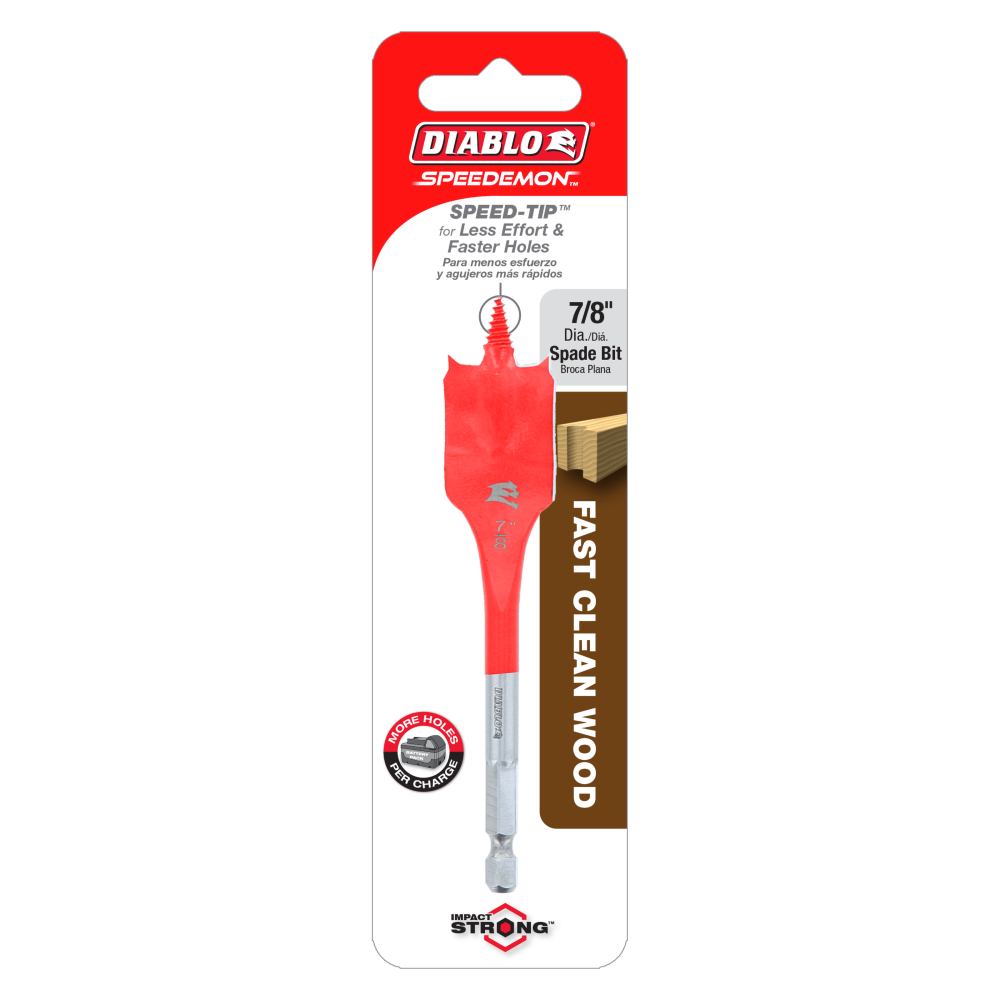 Diablo Tools 7/8 x 4 SPEEDemon Spade Bit