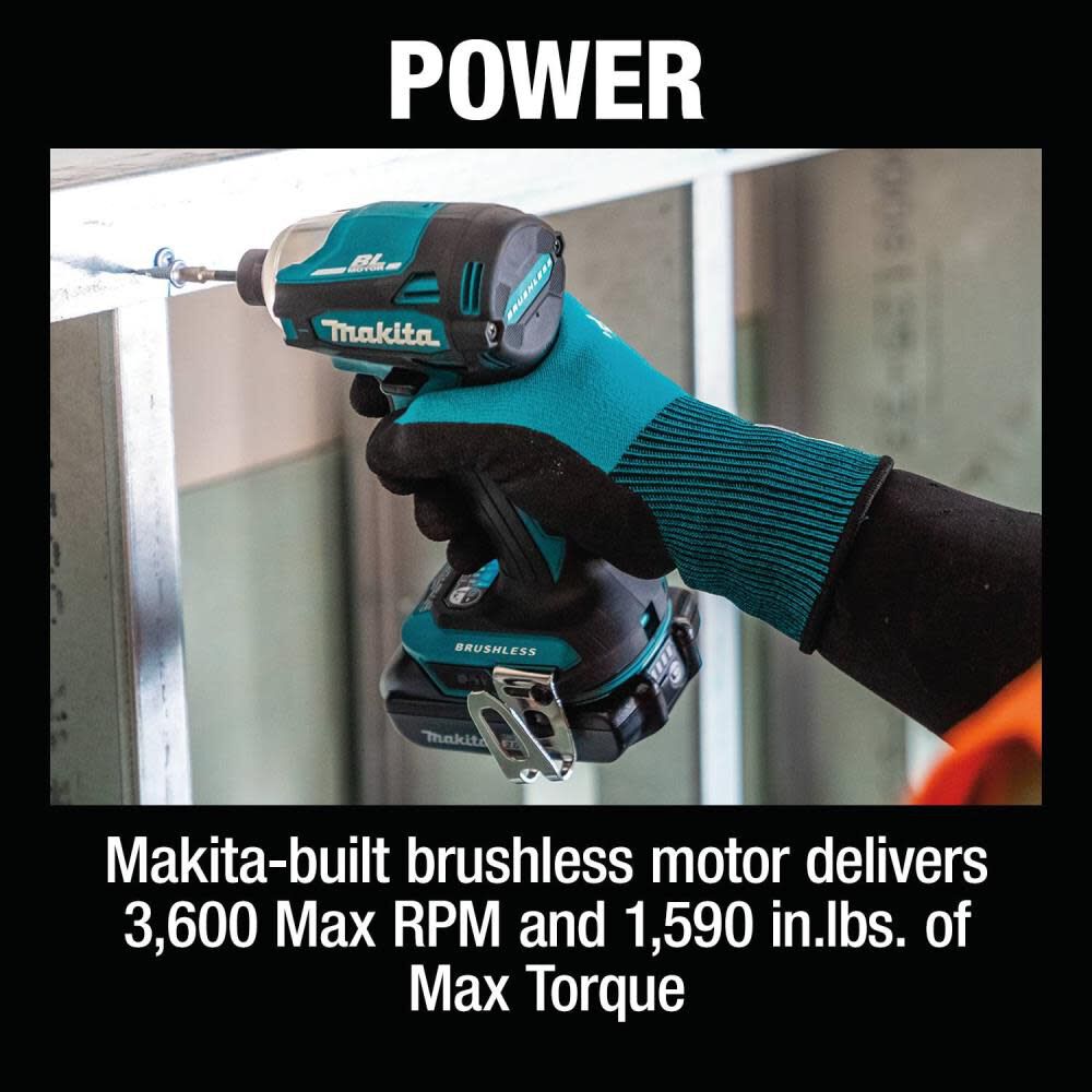 Makita 18V LXT Quick-Shift Mode 4-Speed Impact Driver Kit XDT19T from Makita