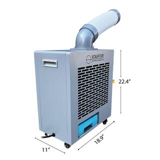 Equator 9000 BTU Outdoor Air Conditioner with 3-in-1 HeaterCoolerFan wWheels in Silver OAC 3000