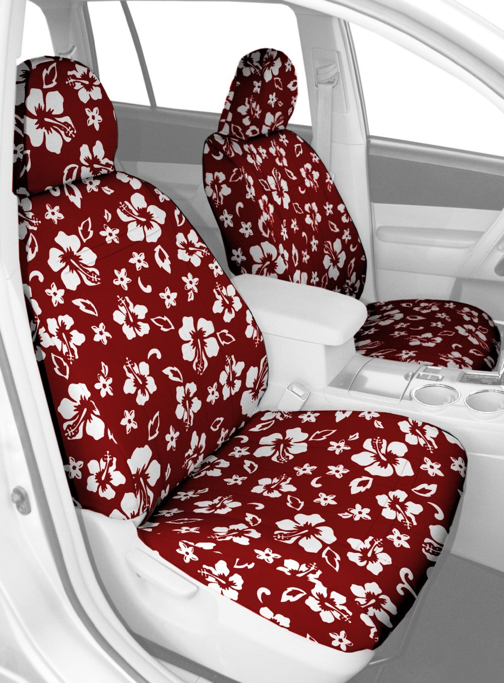 CalTrend Front Buckets Neo Seat Covers for 2002-2004 Jeep Grand Cherokee - JP138-32NA Hawaii Red Insert and Trim