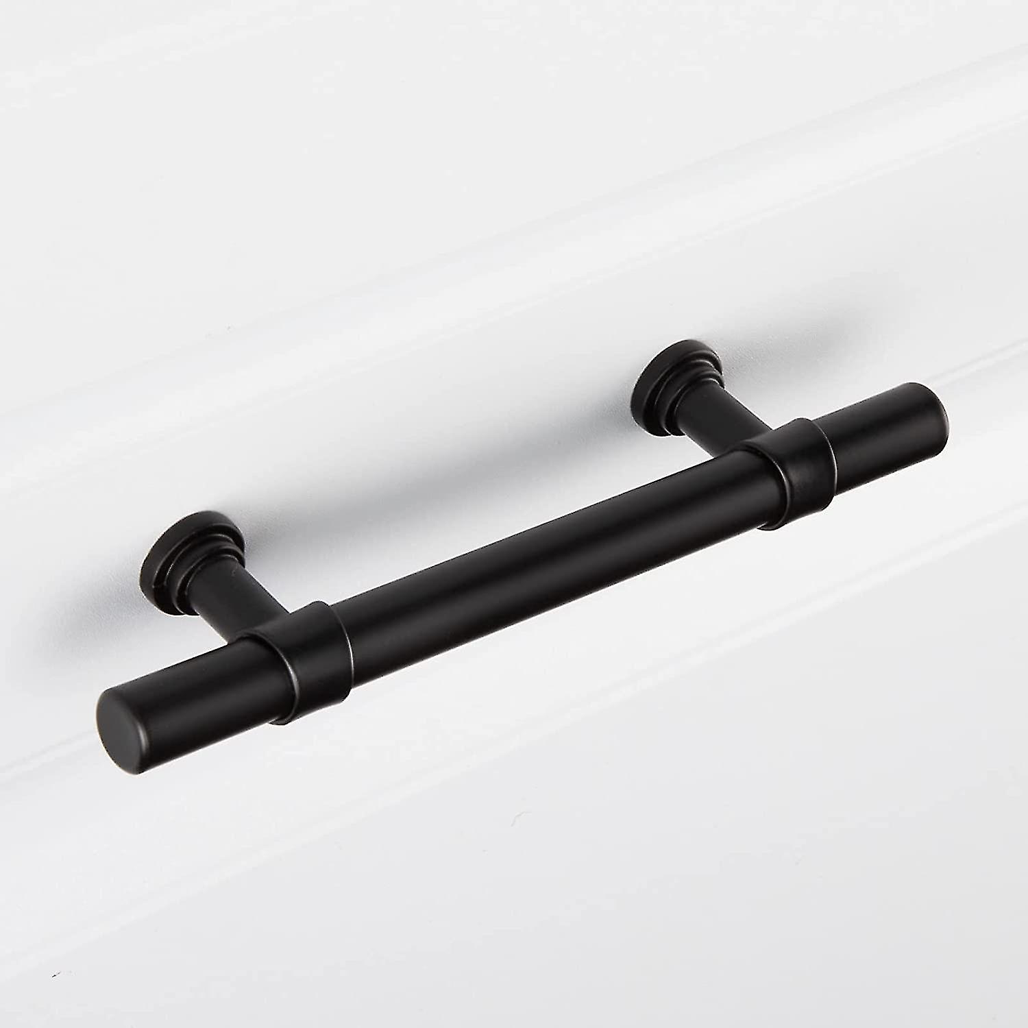 Set Of 10 Black Kitchen Furniture Handles -96mm Center Distance