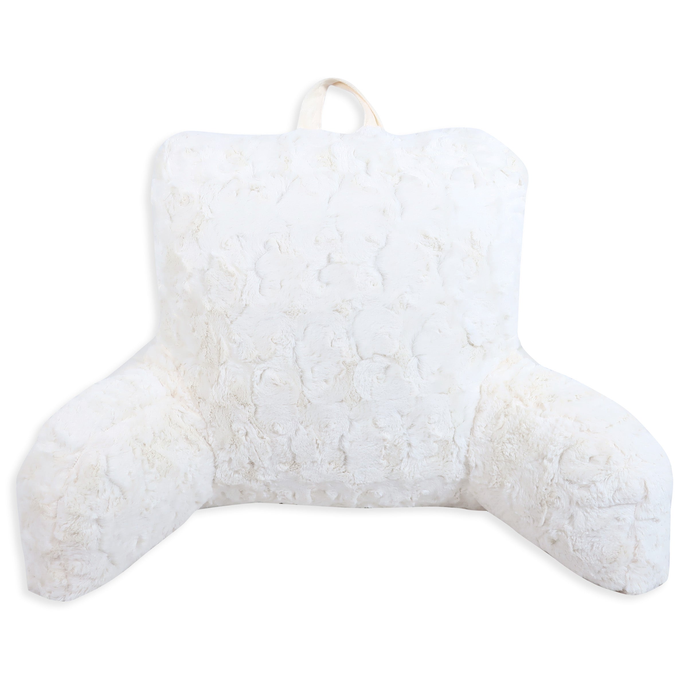 Better Homes and Gardens Georgina Faux Fur Backrest Pillow， Cream