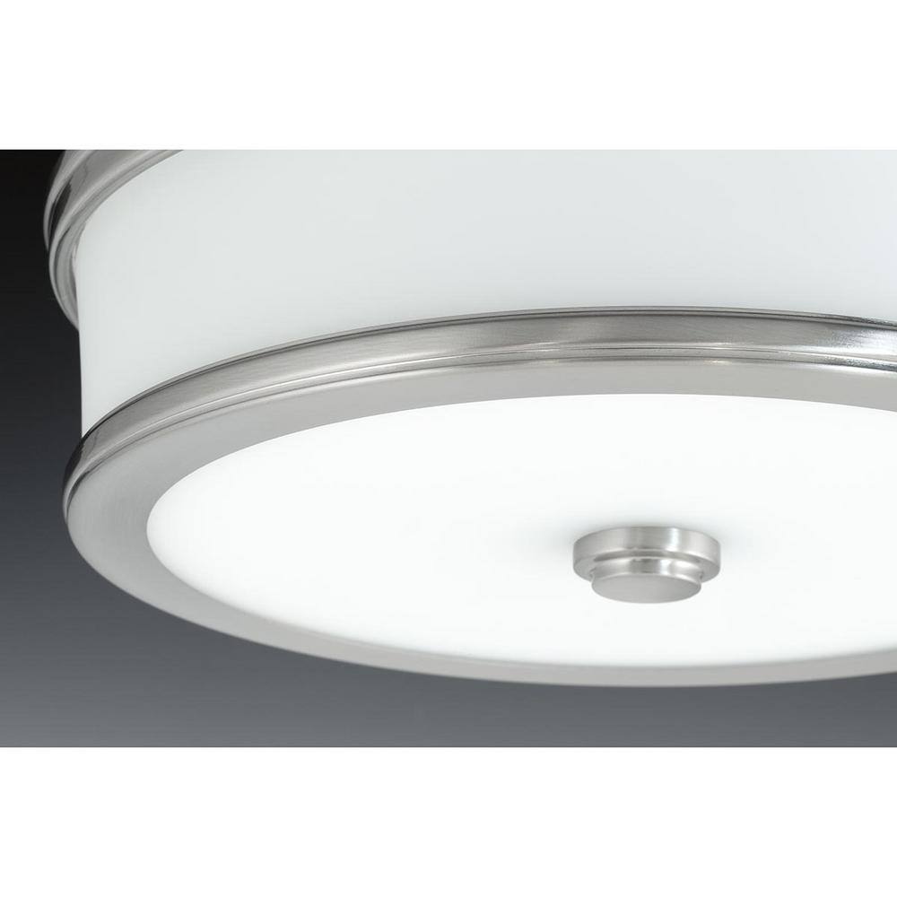 Progress Lighting Bezel LED Collection 17-Watt Polished Chrome Integrated LED Flush Mount P350085-015-30