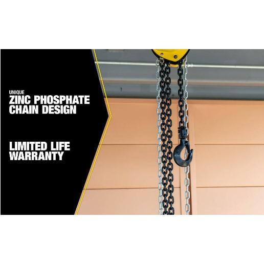 Southwire 10-Ton Chain Hoist with 20 ft. Chain Fall and Overload Protection 787470