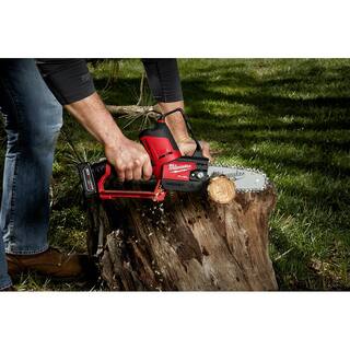 MW M18 FUEL 10 in. 18-Volt Lithium-Ion Brushless Cordless Pole Saw Kit wM12 FUEL 6 in. HATCHET Pruning Saw Kit (2-Tool) 2825-21PS-2527-21