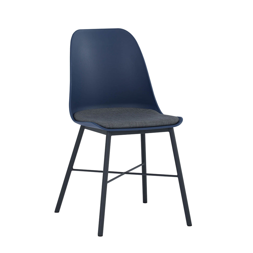 LAXMI Dining Chair - Midnight Blue & Black