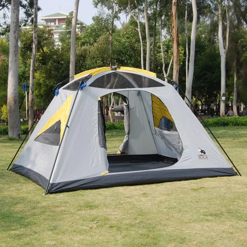 Factory Price 4 6 Person Camping Tent Double Layer Windproof Outdoor Tent High Quality Family Tent