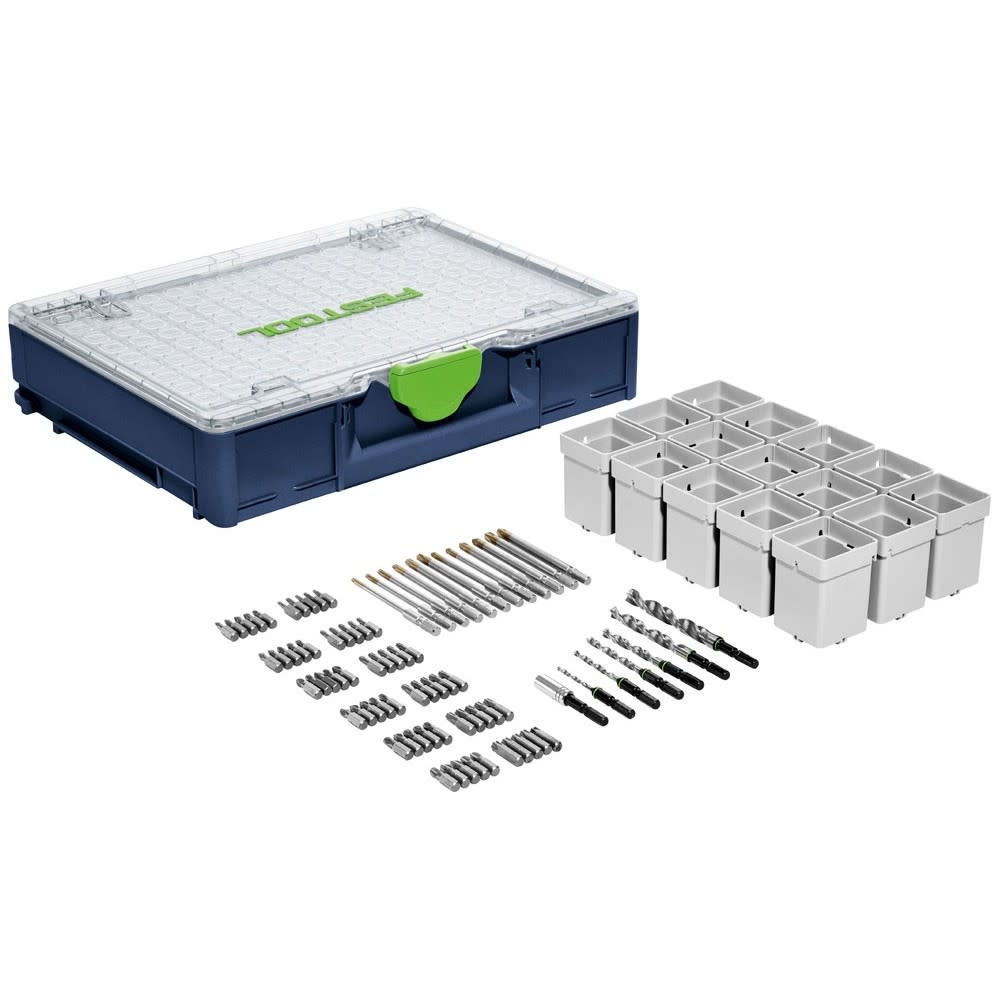 Festool Systainer3 and Bit Organizer M89 CE-F Centrotec 94pc Set 576932 from Festool