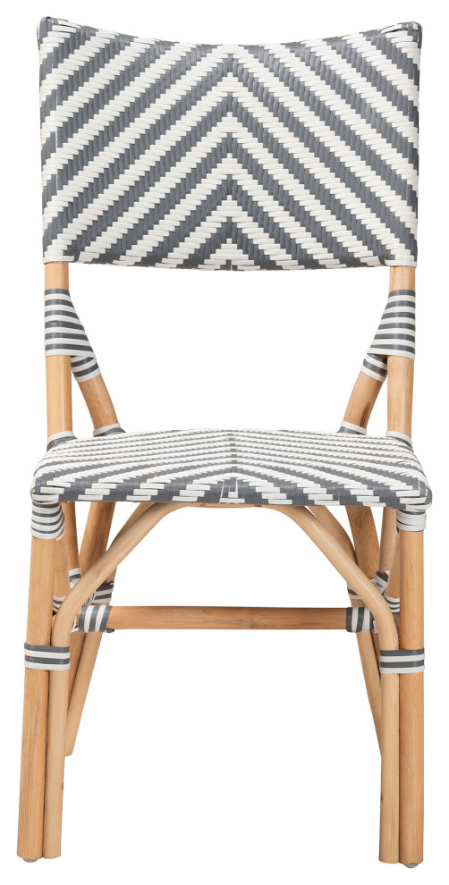 Roxana Rattan Bistro Chair   Tropical   Dining Chairs   by Baxton Studio  Houzz