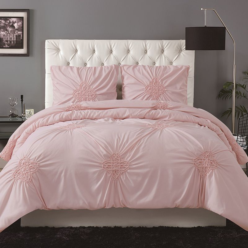 Christian Siriano New York? Georgia Rouched 3-Piece Duvet Cover Set