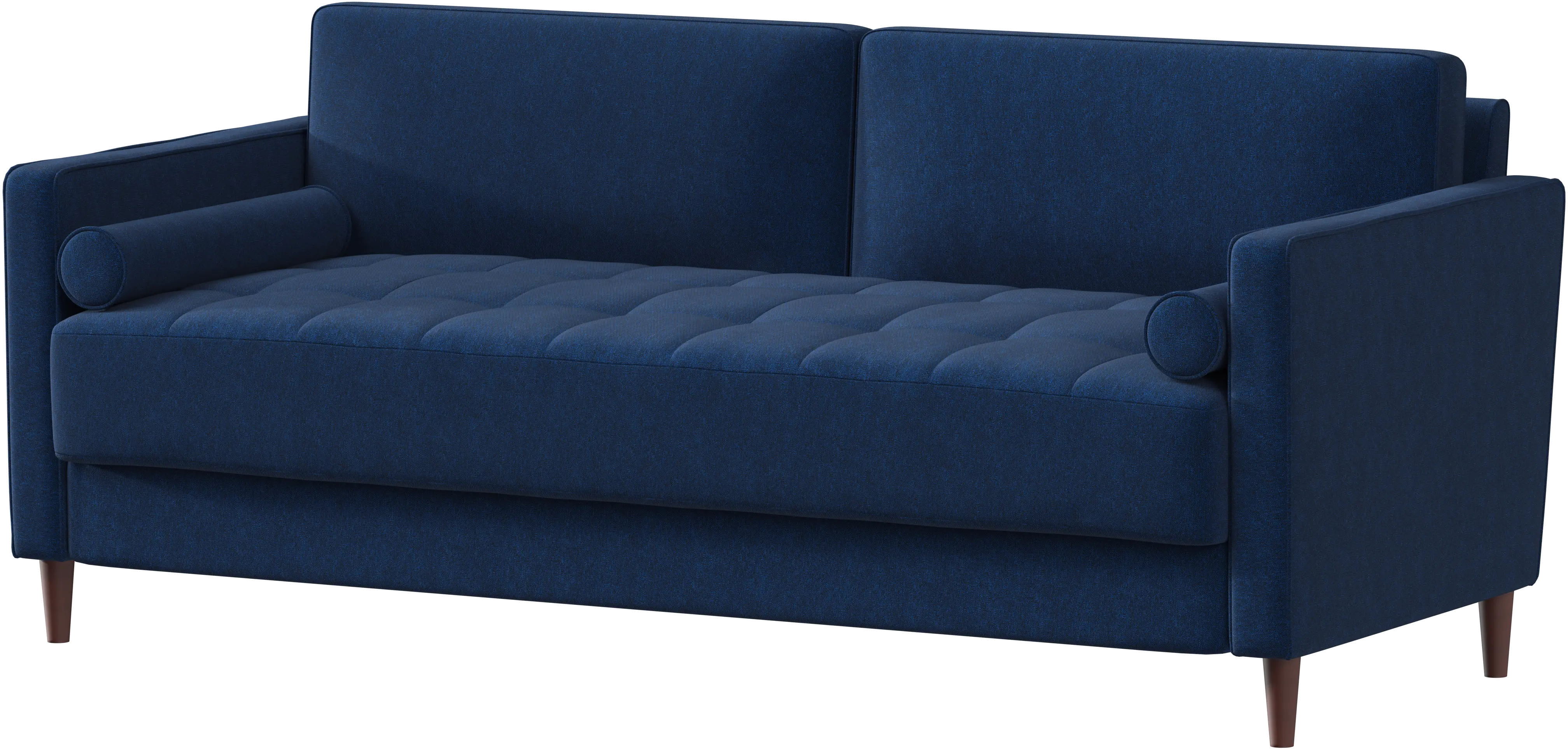 Lawrence Mid-Century Modern Navy Blue Sofa