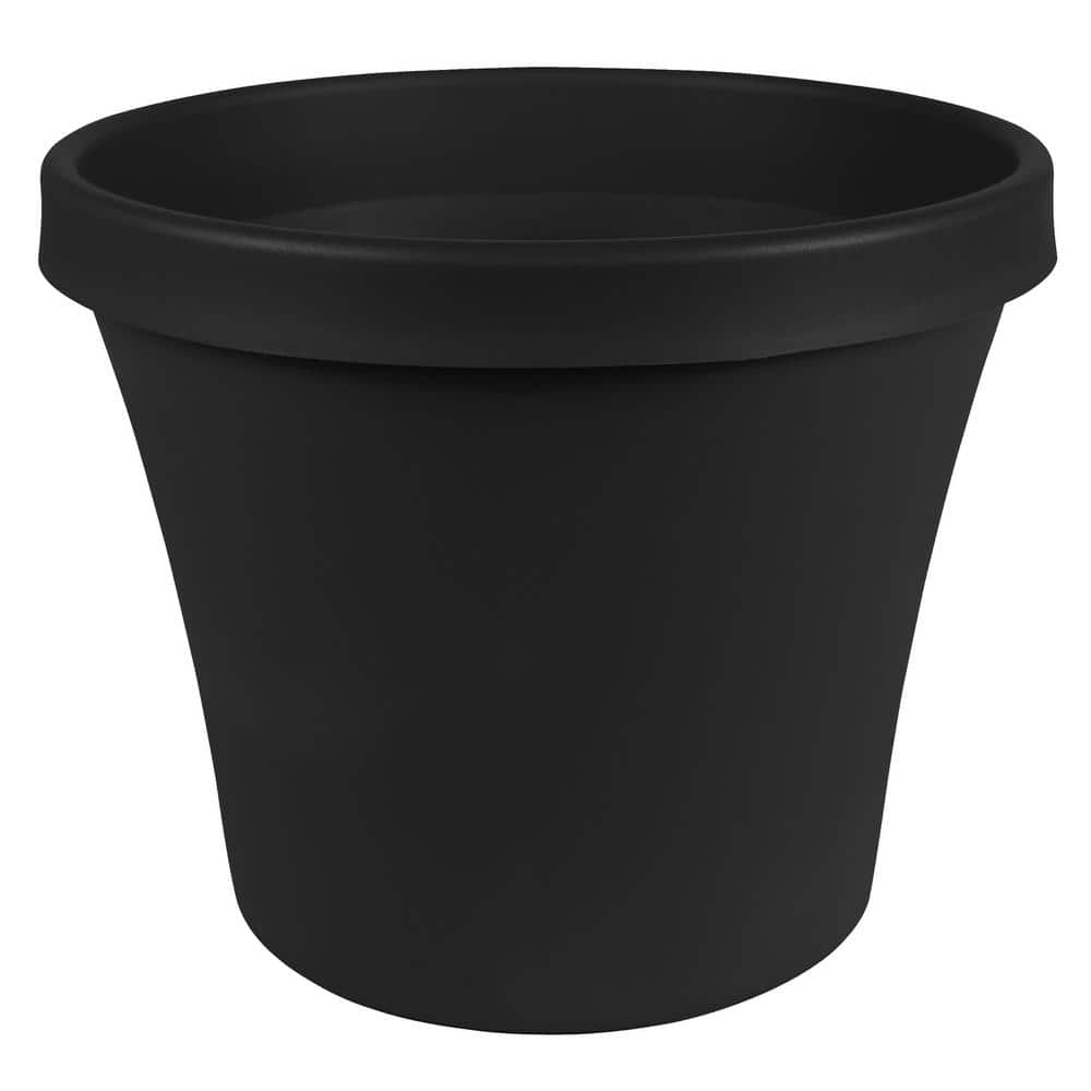 Bloem Terra 20 in. Black Plastic Planter TR2000