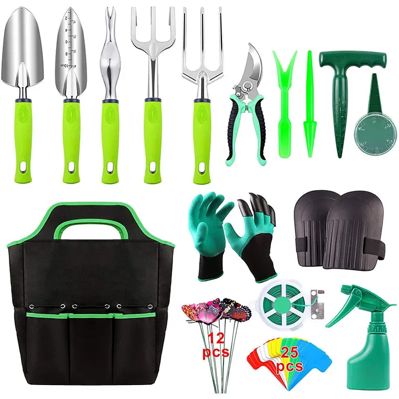 Garden tool kit set garden tool set Planting flowers canvas bag shears aluminum gardening tools