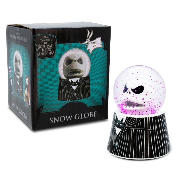 Silver Buffalo Disney The Nightmare Before Christmas Jack 2 5 inch Mini Light up Snow Globe