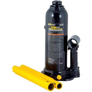 4-Ton (8000 lbs.) Capacity Hydraulic Welded Bottle Jack with Side Pump Two-Piece Handle 10045W