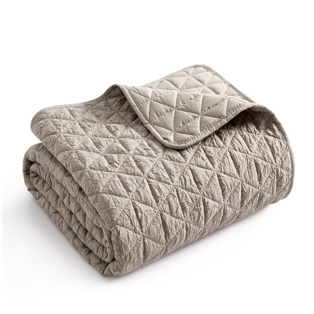 Rowan Tan Quilted Throw Levtex Home