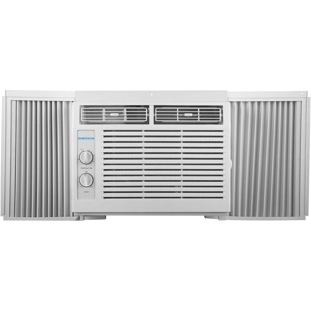 EQK 5000 BTU 115V Window AC with Mechanical Controls Rooms up to 150 Sq. Ft. Quiet Operation Auto-Restart Washable Filter EARC5MD1