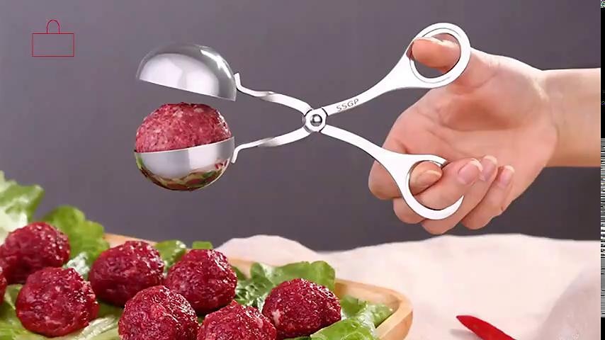 Meatball Maker Clip Spoon Stainless Steel Meatballs Mold Fried Fish DIY Meatballs Making Kitchen Cooking Accessories