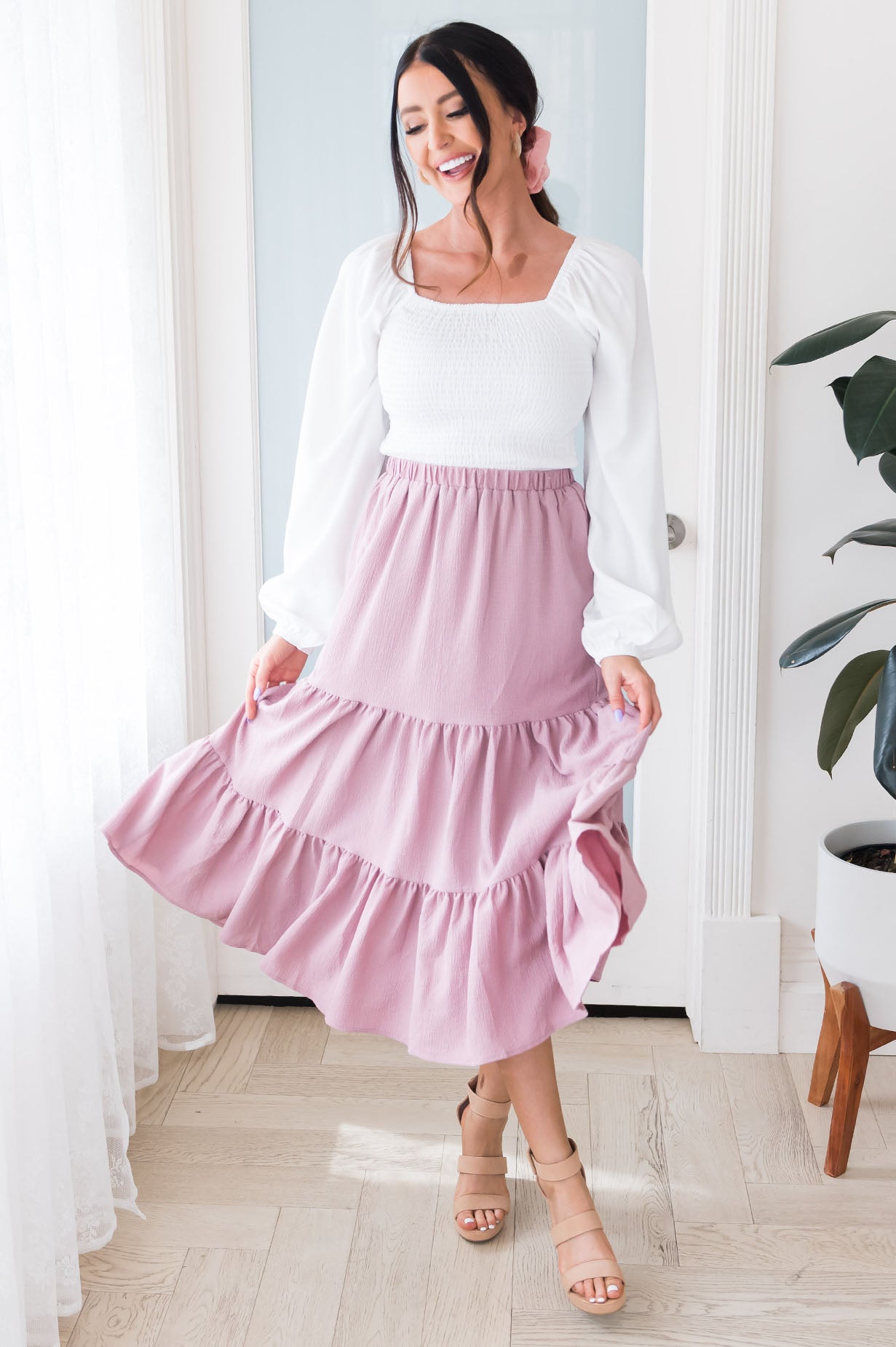 Happy Is Forever Modest Tier Skirt