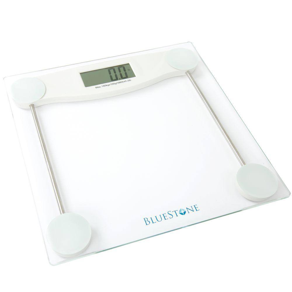 Bluestone Digital LCD Display Glass Bathroom Scale M010026