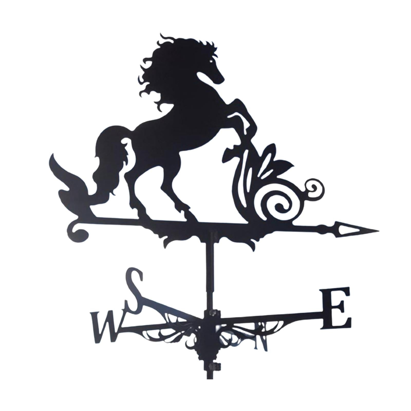 Weather Vane with Horse Ornament Wind Vane Weather vain for roof Weather vanes