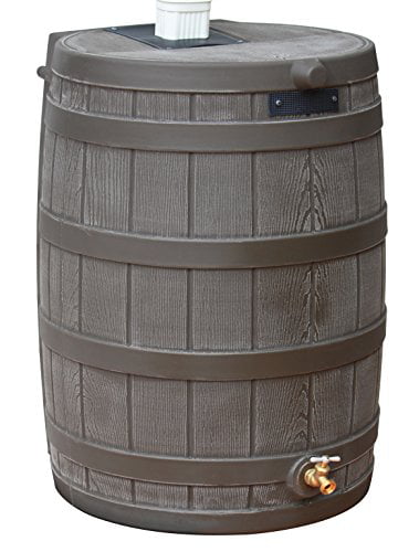 Good Ideas Rain Wizard 50 Gallon Rain Barrel - Oak