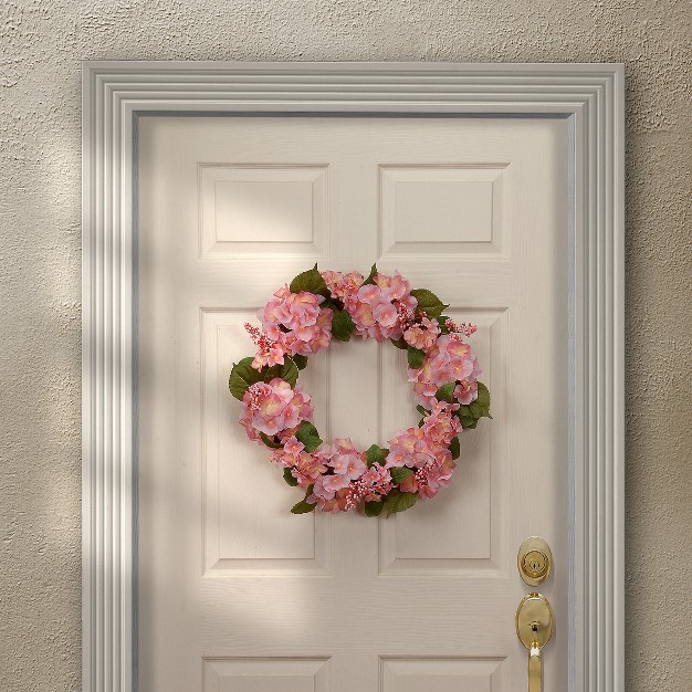 Pink Hydrangea Wreath