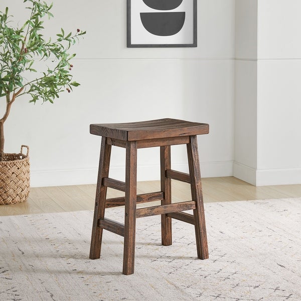 Carbon Loft Lawrence Reclaimed Wood Counter Stool