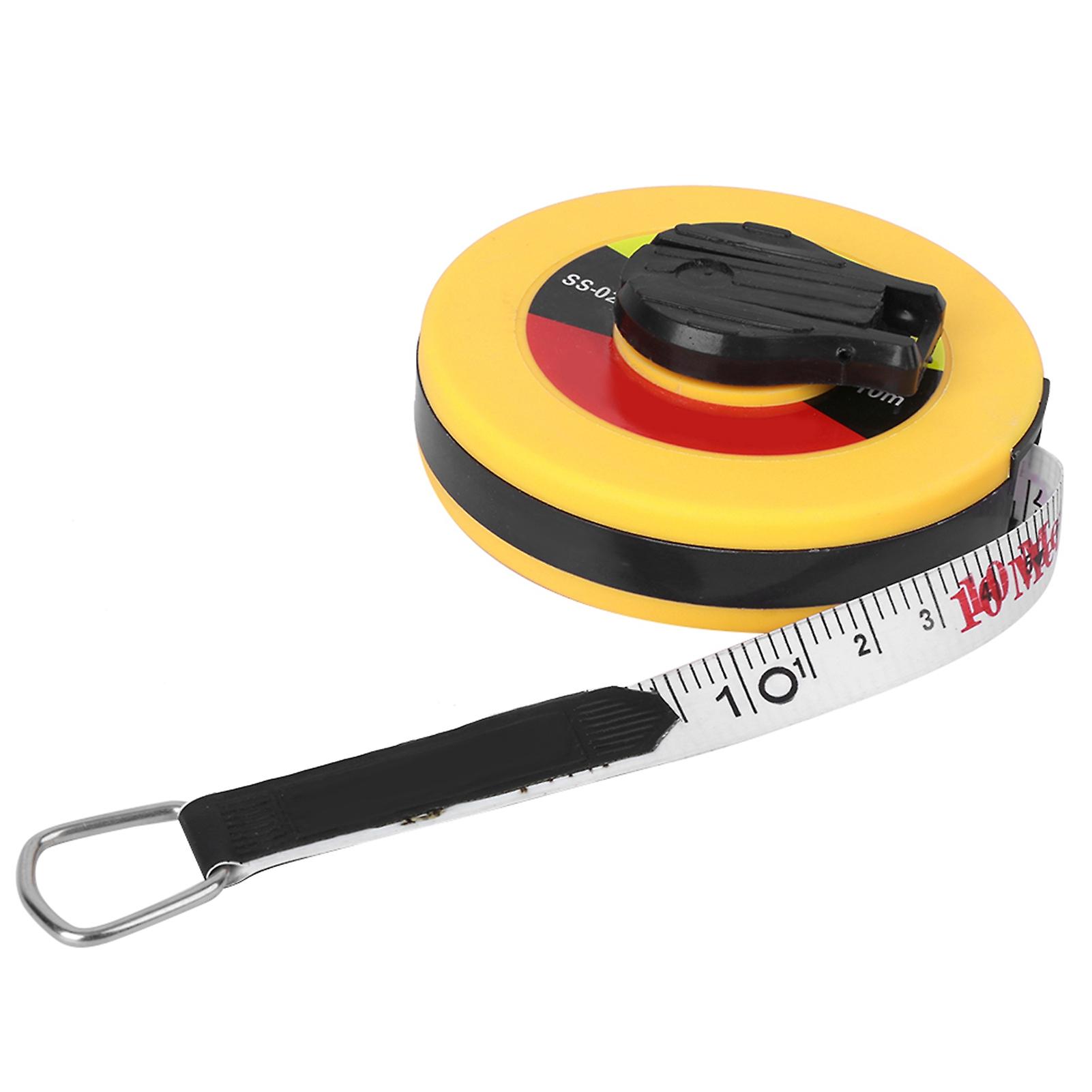 10m Site Measurement Fiberglass Tape Measure Soft Rulers Building Surveying Measuring Tool