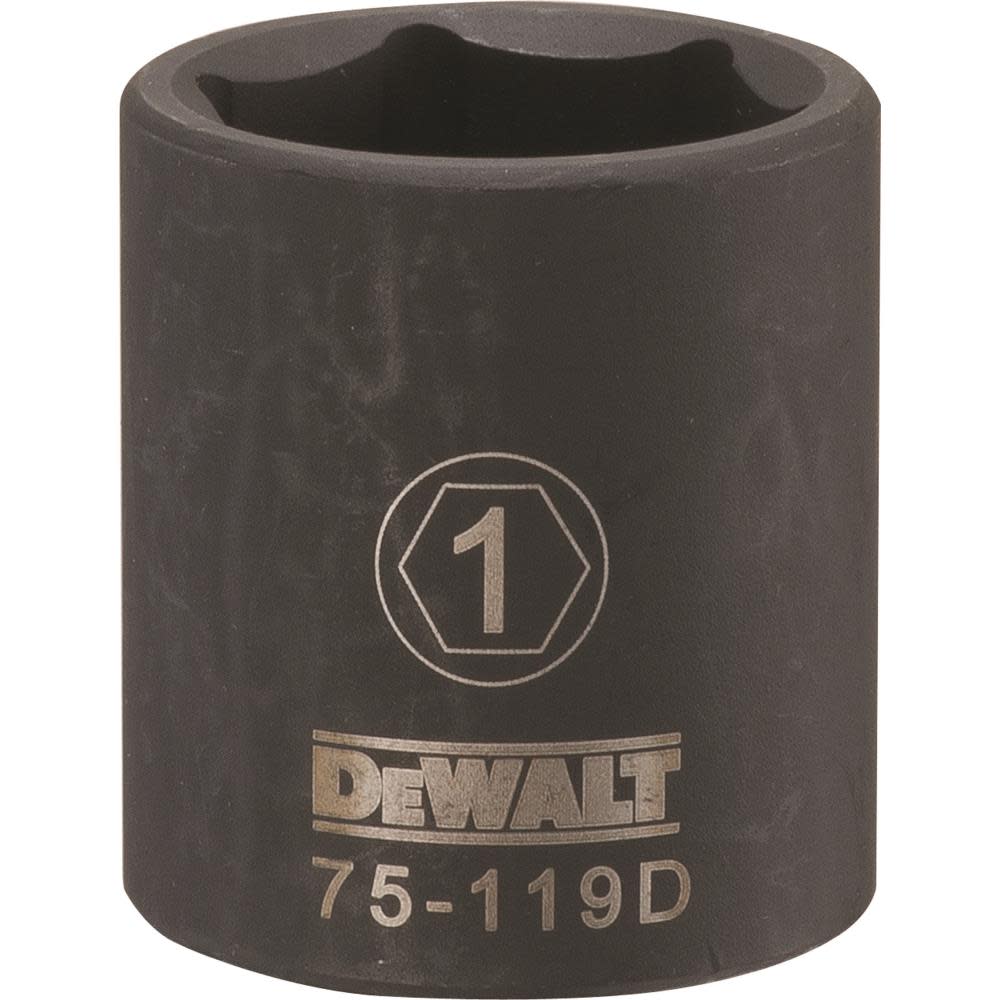 DEWALT 1/2 Drive X 1 6PT Standard Impact Socket DWMT75119OSP from DEWALT