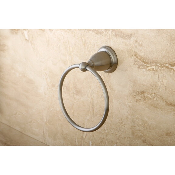 Elements of Design EBA3964SN 6 Inch Towel Ring  Br...