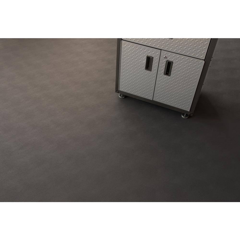 G-Floor 5 ft. W x 10 ft. L Slate Grey Levant Commercial Grade Vinyl Garage Flooring GF55LV510SGRET