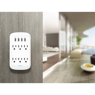 Commercial Electric 6-Outlets 4 USB Surge Protector (2-Pack) LA-9A-11