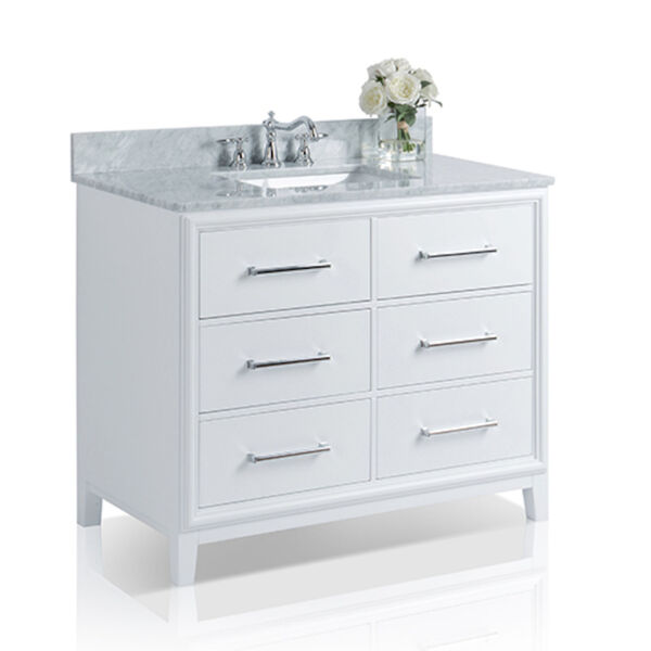 Ellie White 42-Inch Vanity Console with Mirror