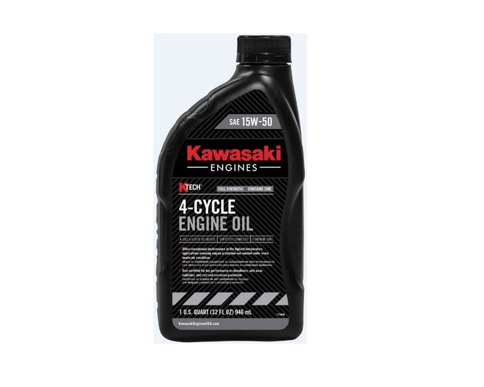 Kawasaki 15W-50 4-Cycle Oil， 1 Quart - 999696501