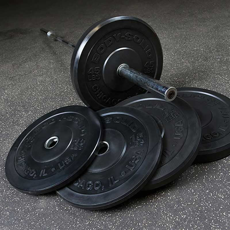 Body-Solid Chicago Extreme Bumper Plates Set