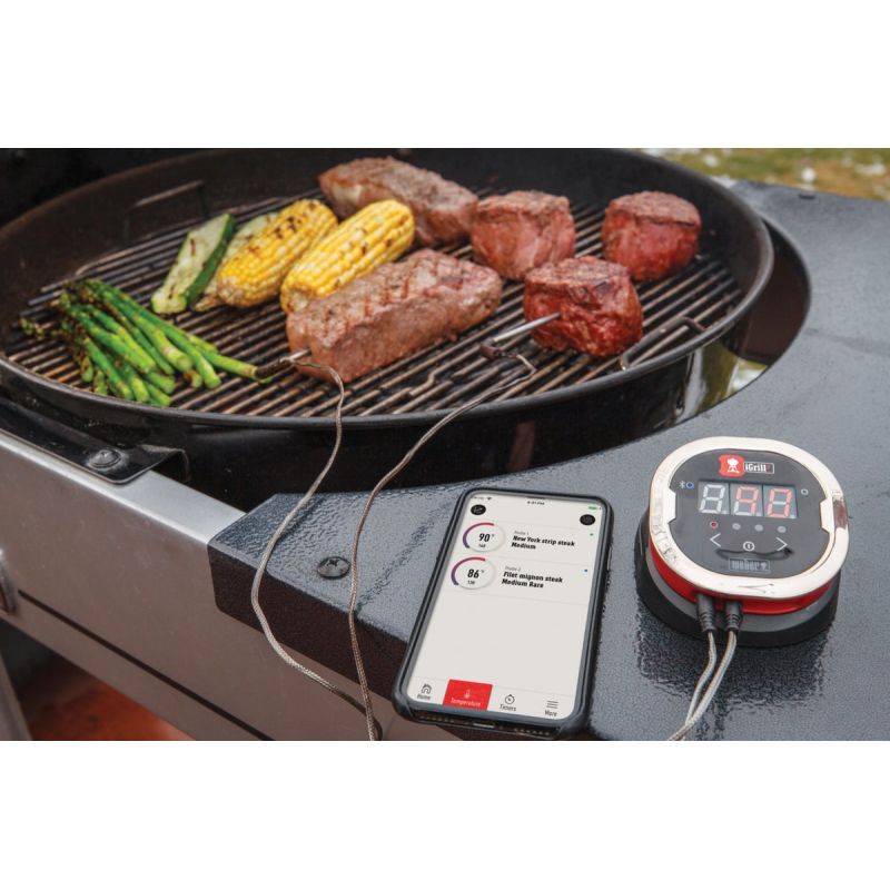 Weber iGrill2 Bluetooth Thermometer 3.2 In. W. X 2.2 In. H. X 2.2 In. L.