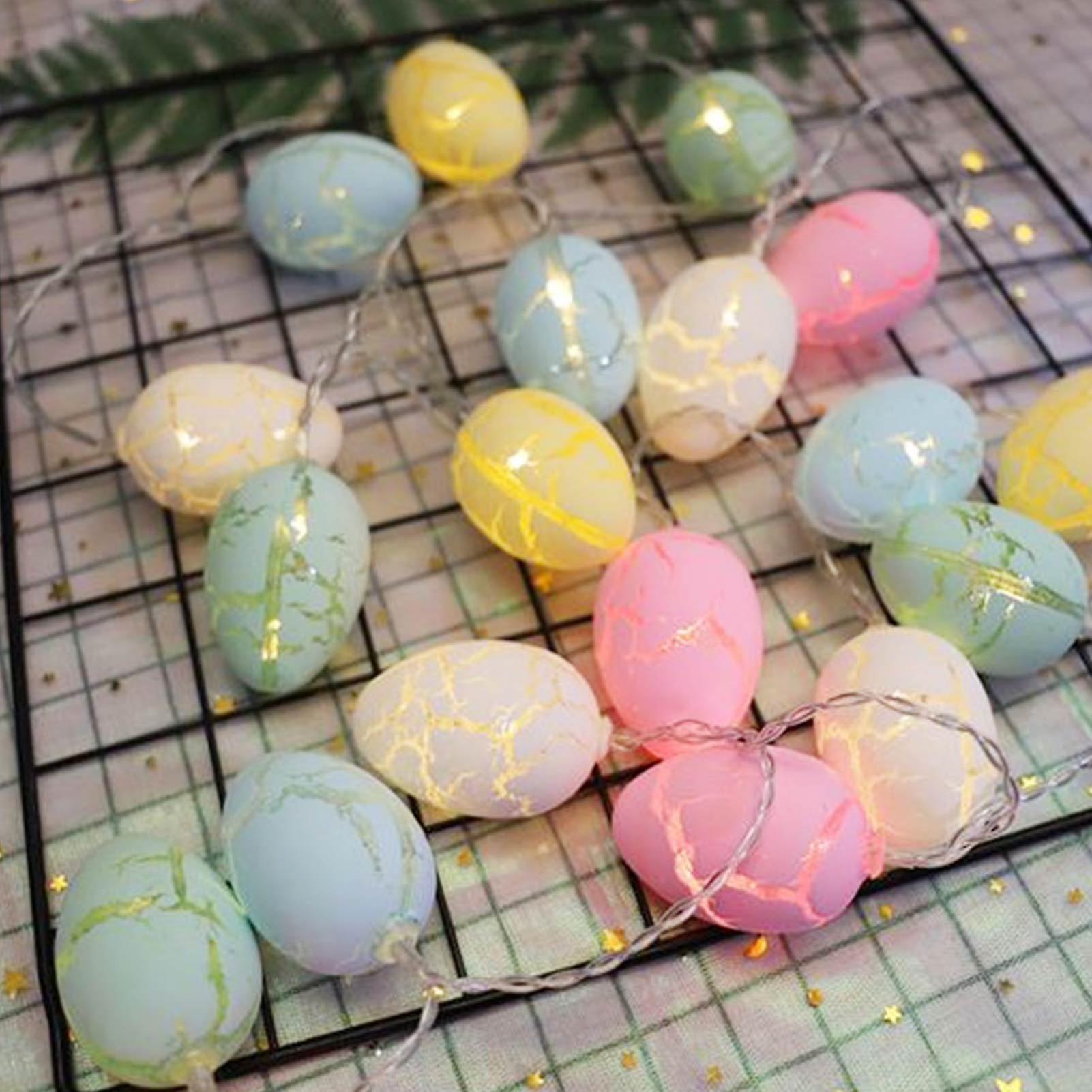 Easter Egg String Light Set Led Egg String Lamp Home Easter Party Decor