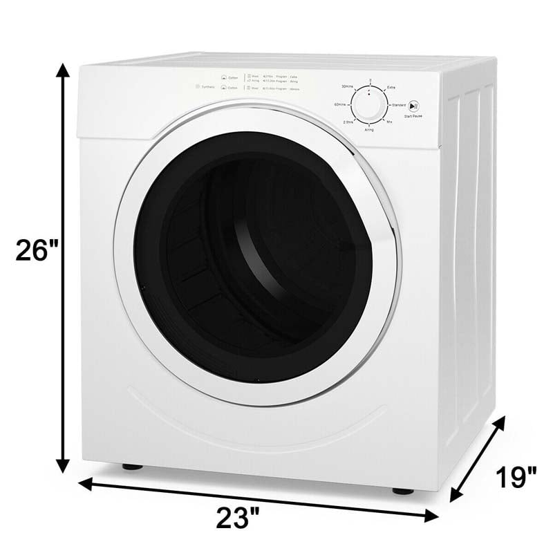 13 lbs 1500W Tumble Dryer with 7 Automatic Drying Modes, 3.5 Cu.Ft. Front Load Dryer Electric Portable Clothes Dryer