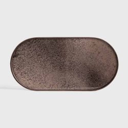 BRONZE MIRROR TRAY OBLONG M