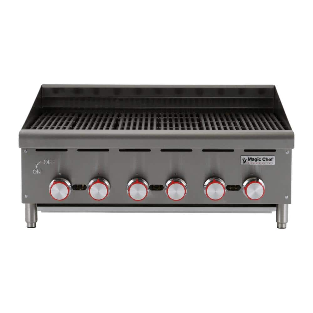 Magic Chef 36 in. Commercial Countertop Radiant Char Broiler MCCCB36A