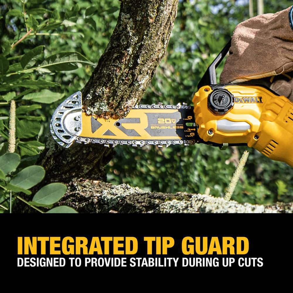 DEWALT 8 in. 20-Volt Pruning Electric Battery Chainsaw (Tool Only) DCCS623B