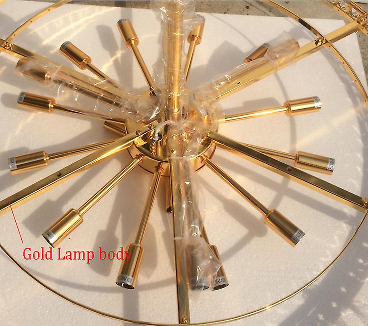 Phube Lighting French Empire Gold Crystal Chandelier Lustre Chrome Chandeliers Modern Pendant Light