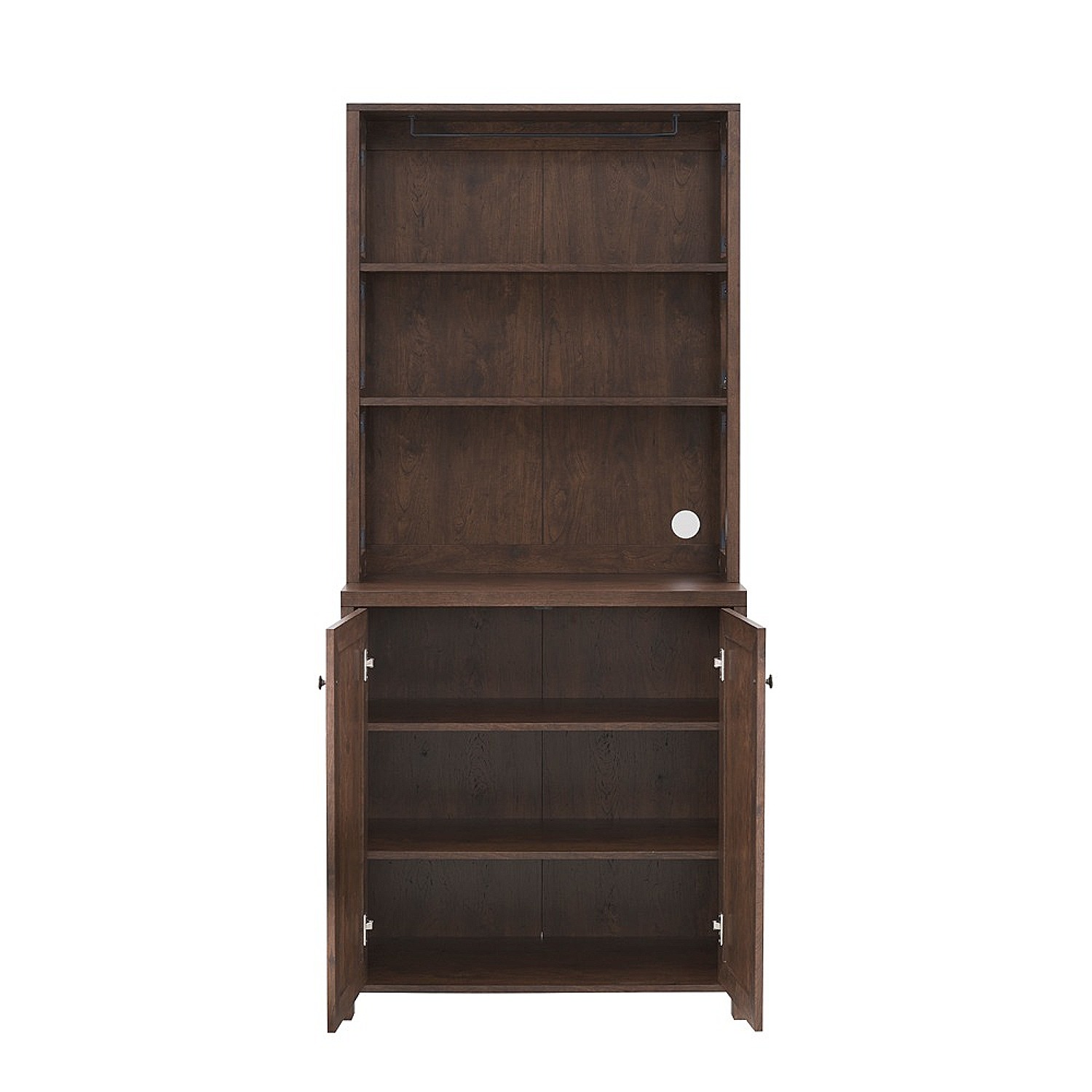 Gramercy Way Elegant Mahogany Bar Cabinet | kitchen Cabinet with Microwave Stand