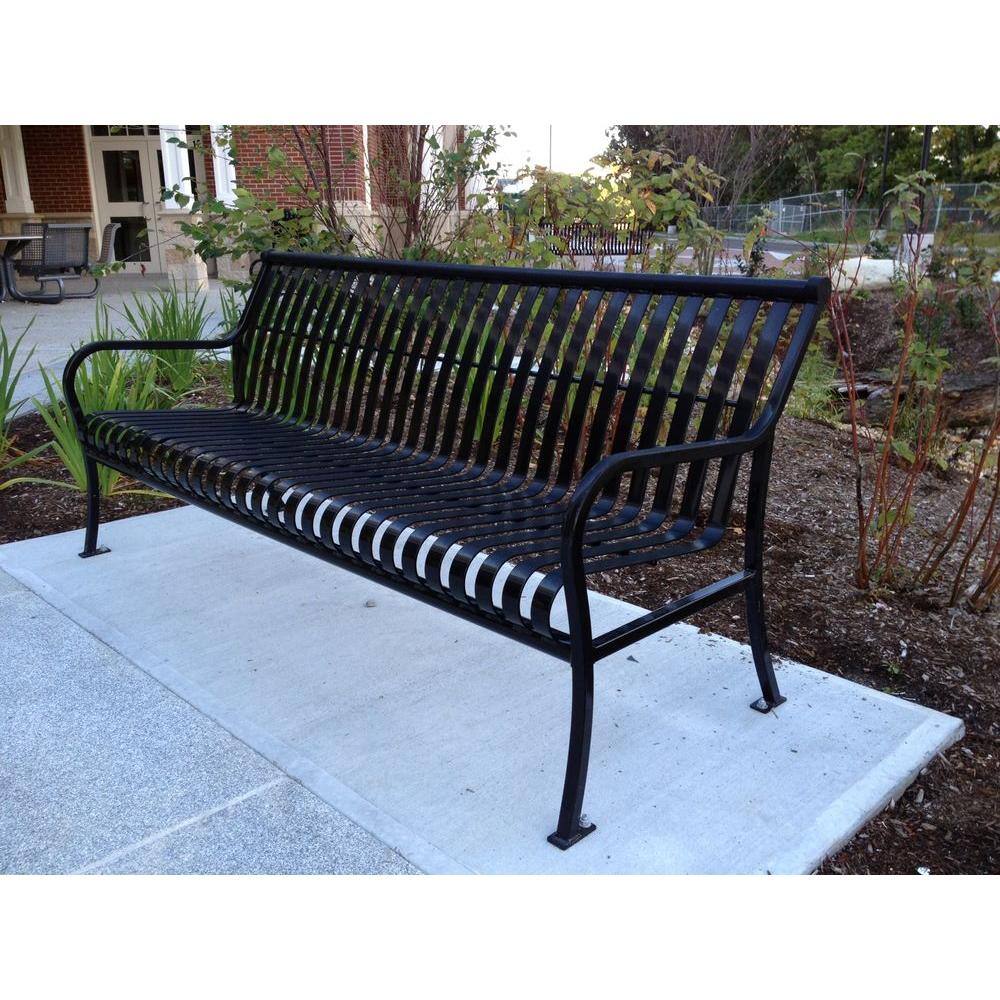 Paris 6 ft. Black Premier Bench 460-023-0006