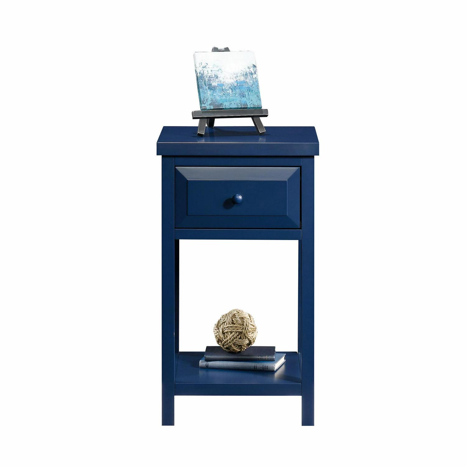 Sauder Cottage Road Side Table Indigo Blue  Crowdfused